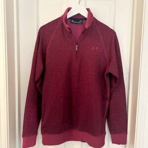 Under Armour Striped Sweater/Fleece 1/4 Zip - Size M